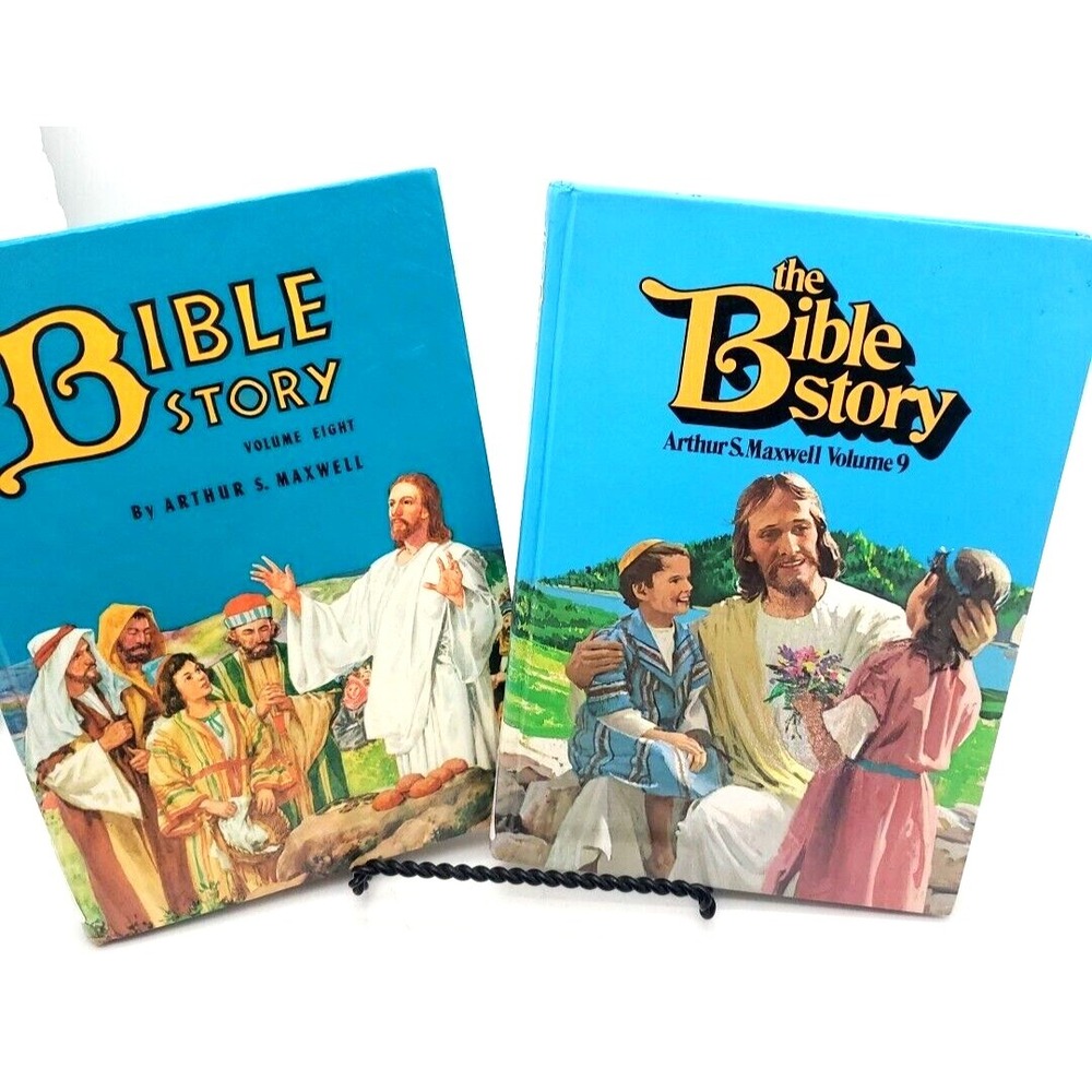The BIBLE STORY Arthur Maxwell Vintage Volume 8 & 9 Illustrated Children Teen